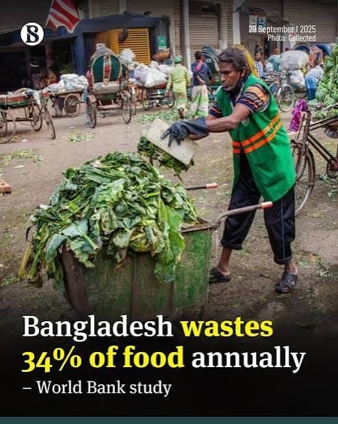 Bangladesh wastes 34% of food annually: World Bank study