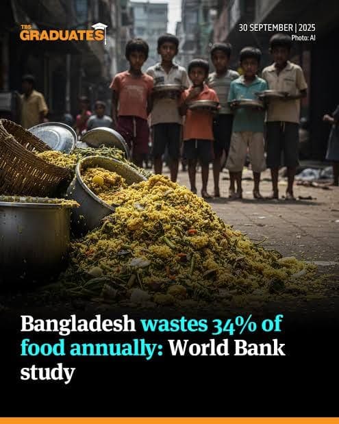 Bangladesh wastes 34% of food annually: World Bank study